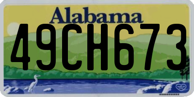 AL license plate 49CH673