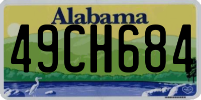 AL license plate 49CH684