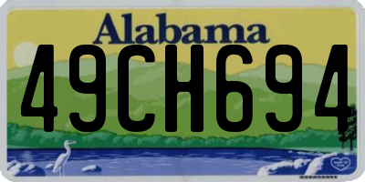 AL license plate 49CH694
