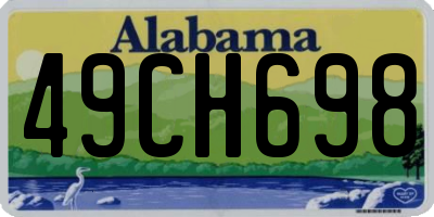 AL license plate 49CH698