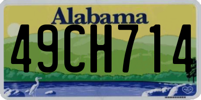 AL license plate 49CH714