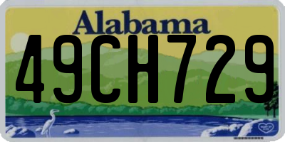AL license plate 49CH729