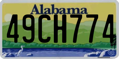 AL license plate 49CH774