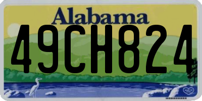 AL license plate 49CH824