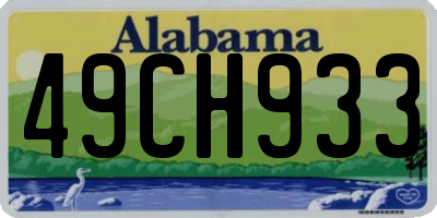 AL license plate 49CH933