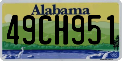 AL license plate 49CH951