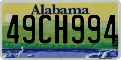 AL license plate 49CH994
