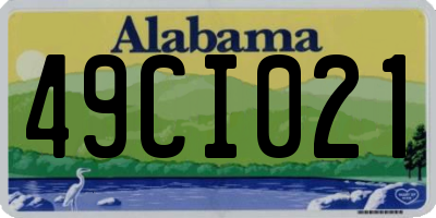 AL license plate 49CI021