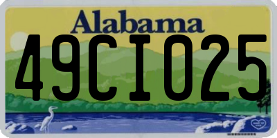 AL license plate 49CI025