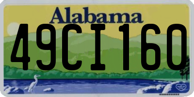 AL license plate 49CI160