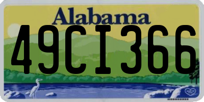 AL license plate 49CI366