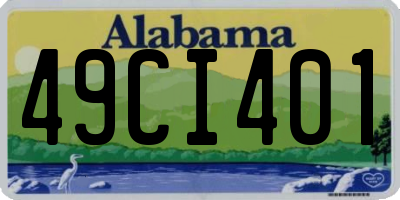 AL license plate 49CI401