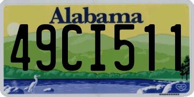 AL license plate 49CI511
