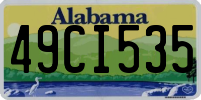 AL license plate 49CI535