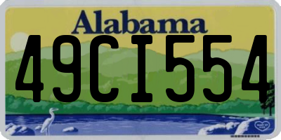 AL license plate 49CI554
