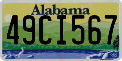AL license plate 49CI567
