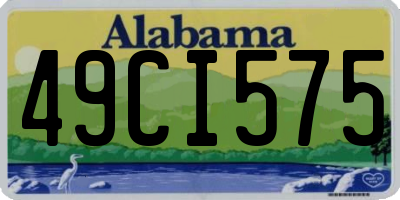 AL license plate 49CI575