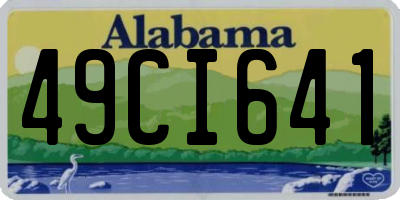 AL license plate 49CI641