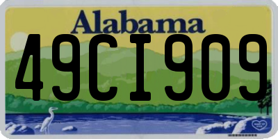 AL license plate 49CI909
