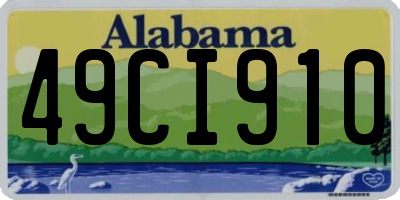 AL license plate 49CI910