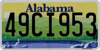 AL license plate 49CI953