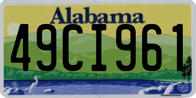 AL license plate 49CI961