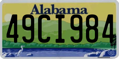 AL license plate 49CI984