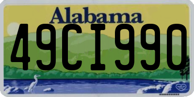AL license plate 49CI990
