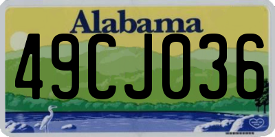 AL license plate 49CJ036