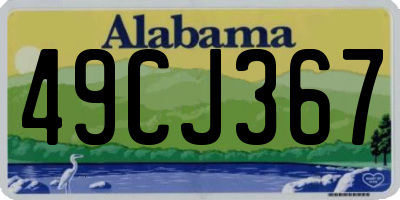AL license plate 49CJ367