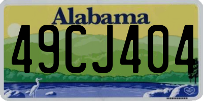 AL license plate 49CJ404