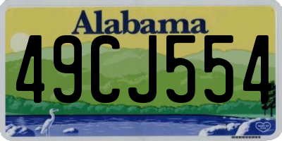 AL license plate 49CJ554