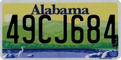 AL license plate 49CJ684