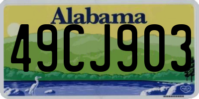 AL license plate 49CJ903