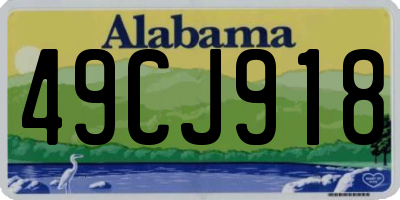 AL license plate 49CJ918