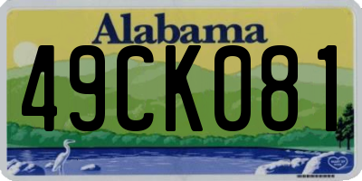 AL license plate 49CK081