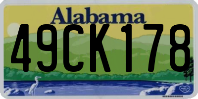 AL license plate 49CK178