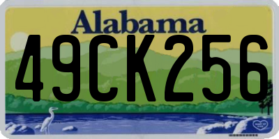 AL license plate 49CK256