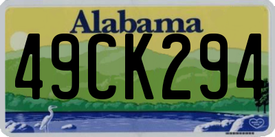 AL license plate 49CK294