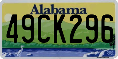 AL license plate 49CK296