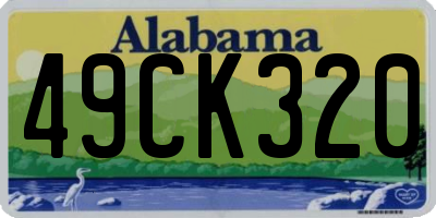 AL license plate 49CK320