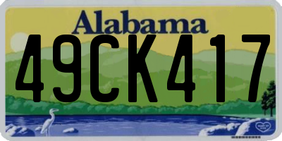 AL license plate 49CK417