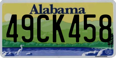 AL license plate 49CK458