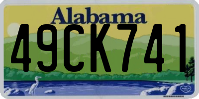 AL license plate 49CK741