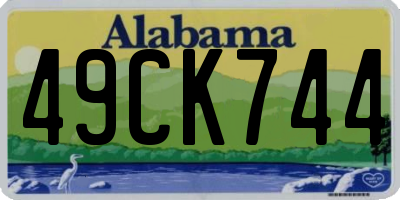 AL license plate 49CK744