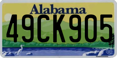 AL license plate 49CK905