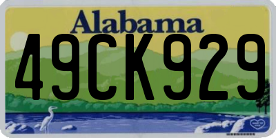 AL license plate 49CK929
