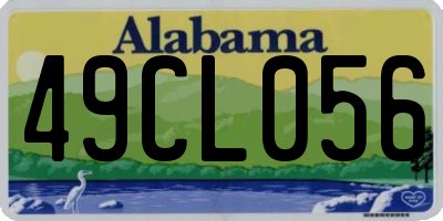 AL license plate 49CL056
