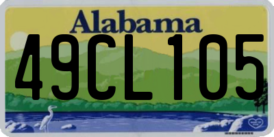 AL license plate 49CL105