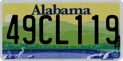 AL license plate 49CL119